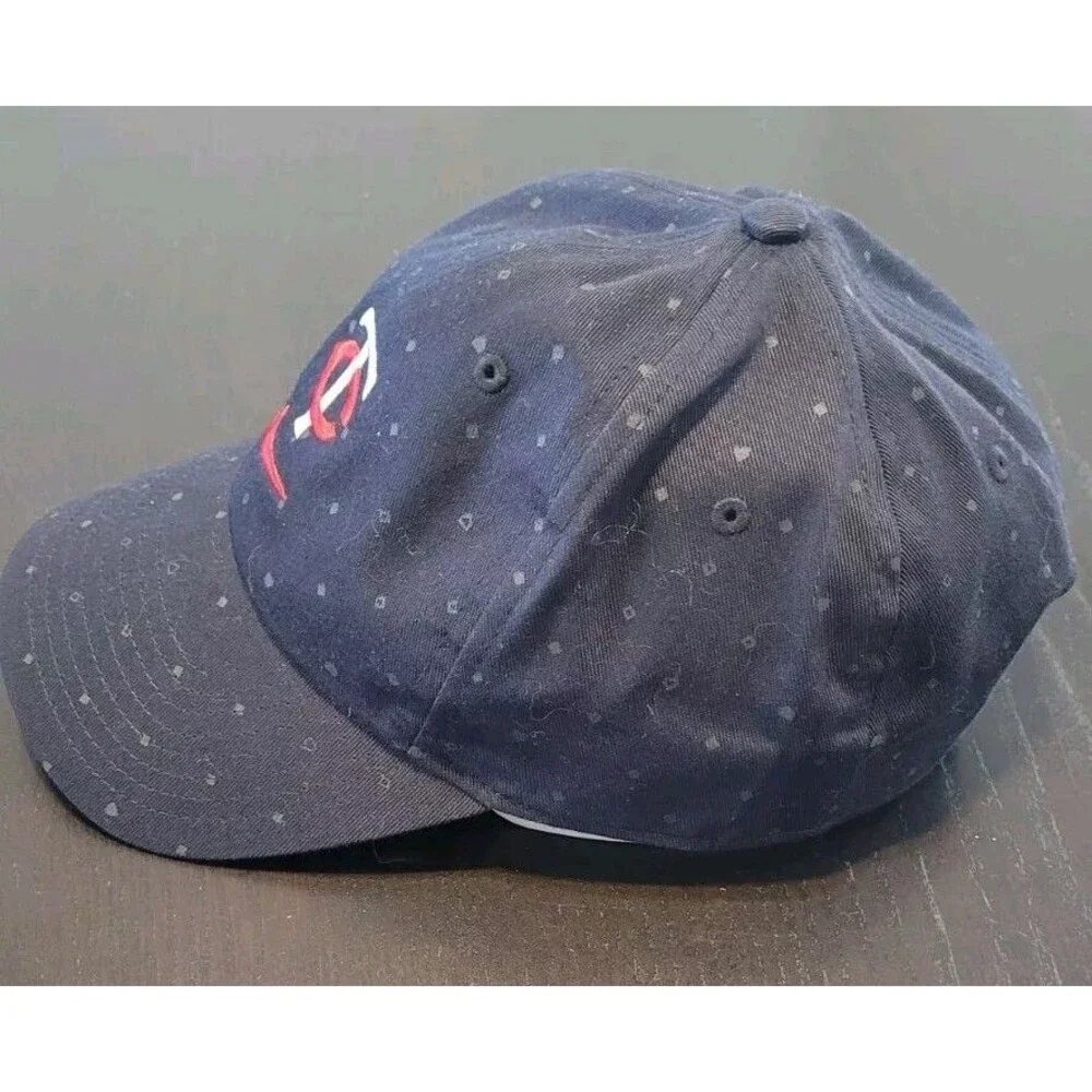 Minnesota Twins Nike Club Cap Navy Blue Primetime Print Adjustable Hat Swoosh